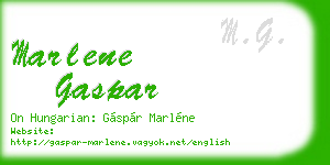 marlene gaspar business card